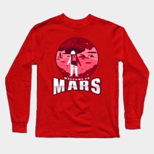 Astronaut on mars - space astronaut mars Long Sleeve T-Shirt